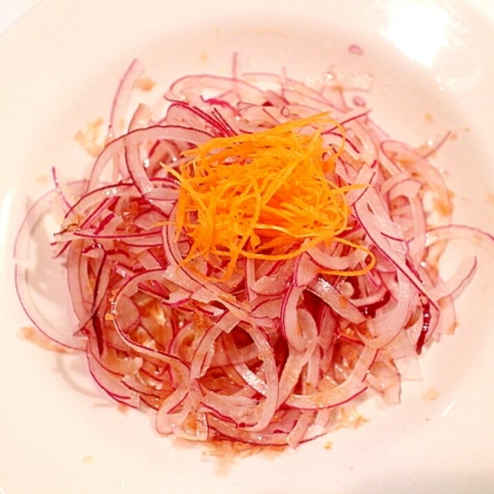 【超簡単】紫玉葱（赤玉葱）のオニオンサラダ